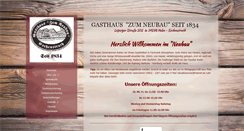 Desktop Screenshot of gasthaus-zum-neubau.de