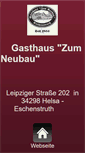 Mobile Screenshot of gasthaus-zum-neubau.de